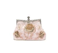 CORIOS Vintage 1920s Perline Borsetta da Sera Pochette con Floreale Donna Clutch con Paillettes Retro Borsa a Spalla Borsa a Tracolla Elegante Borse Messenger per Festa Cocktail Ballo Champagne