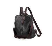 CORIOS Zaino Donna Antifurto Borsa da Scuola Borse a Mano con Foro per Auricolare Borsa da Scuola Zainetto in Pelle PU Borse a Spalla a Tracolla Scuola Daypacks Lavoro Viaggio Zaini Nero