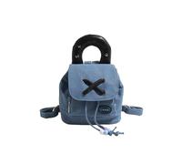 CORIOS Zaino in Denim da Donna Borsa da Scuola in Jeans Borse a Mano con Coulisse Casuale Borse a Spalla Leggero Borsa a Tracolla Moda Borse Tote per Viaggio Shopping Incontri Lavoro Blu Scuro