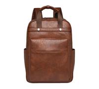CORIOS Zaino Porta PC Donna 15,6 Pollici Zaino per Computer Portatile Zaini Multifunzione Computer Capiente Borsa da Scuola Convertibile Retro Zainetto per Lavoro Affari Ufficio Marrone Scuro