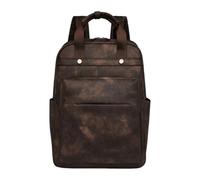 CORIOS Zaino Porta PC Donna 15,6 Pollici Zaino per Computer Portatile Zaini Multifunzione Computer Capiente Borsa da Scuola Convertibile Retro Zainetto per Lavoro Affari Ufficio Caffè Bicolore