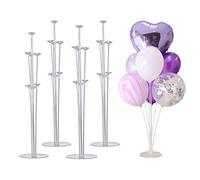 Coriver Balloon Tree,Altezza Tavolo Stand per Mongolfiera con Supporto in plastica Palloncino Base Stand, Matrimonio, Compleanno, Celebrazione del Grande Pallone Accessori