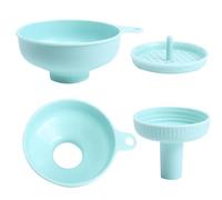 CORJEEJOR Imbuto a bocca larga, 3 in 1 imbuto da cucina in plastica imbuto set riempire bottiglie con maniglia per il trasferimento di olio/fagioli/marmellata