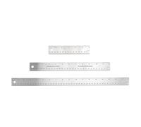 Cork Back Metal Ruler Non Slip Straight Edge Measuring Device Stainless Steel Rulers Cork Backing for Students