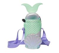 Corkcicle Borsa a tracolla per bottiglia d'acqua Disney Princess Ariel, adatta a bicchieri da 16 once a 1134 ml, porta bottiglia d'acqua con cinghia per tenere saldamente bottiglie, carte, telefono e