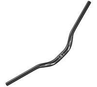 Corki Cycles Manubrio MTB Professionale 31.8mm, Manubrio Bicicletta Alluminio Lega Leggero 780mm 720mm Riser Bar per Mountain Bike Strada -Topo Mid Rise- Nero/Rainbow