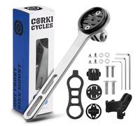 corki Cycles Supporto per ciclocomputer anteriore in titanio per bici da strada manubrio integrato, compatibile con GM Wahoo Bryton Cateye Bike Mount