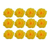 Corkwaw 25 teste di rose artificiali da 7,6 cm, fiori di rosa in seta