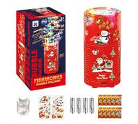 Corlidea Macchina automatica di Bolla di Natale, Macchina di Bolle Fireworks con Luci LED RGB Abbaglianti, Giocattoli Automatici Scintille per Feste di Bambini, Matrimoni, Natale, Capodanno Cinese