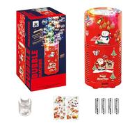 Corlidea Macchina automatica di Bolla di Natale, Macchina di Bolle Fireworks con Luci LED RGB Abbaglianti, Giocattoli Automatici Scintille per Feste di Bambini, Matrimoni, Natale, Capodanno Cinese