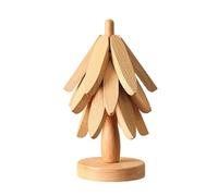 Corlidea Sottopentola in legno a forma di albero, set di sottopentola pieghevoli in legno di noce, sottopiatti + supporto per piatti caldi, pentole, ciotole, teiere, presine