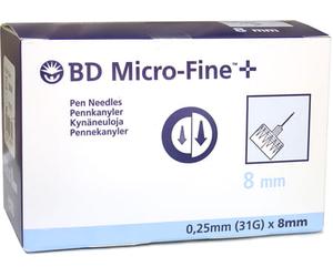Corman AGO PER PENNA DA INSULINA THINWALL BD GAUGE 31 LUNGHEZZA 8 M100 PEZZI
