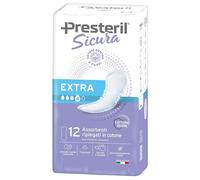 Corman Presteril Sicura Extra - Assorbenti in puro cotone per le perdite urinarie, 12 assorbenti