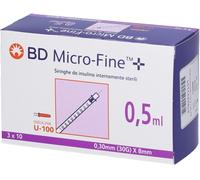 corman Siringa Insulina BD 0,5 ml Ago G30 x 8mm 30 Pezzi