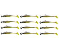 Cormoran Crazy Fin Shad 13cm Chartreuse Scatola 12 Pezzo Pesci di Gomma Esca IN