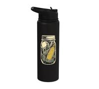 Corn In A Jar Vintage Moonshine Art Stainless Steel Insulated Water Bottle