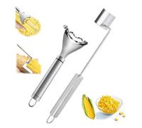 Corn Peeler For Corn On The Cob, Cozy Home Corn Peeler, with Long Handle Stainless Steel, for Home, BBQ & Restaurant Use (shovel+planer)