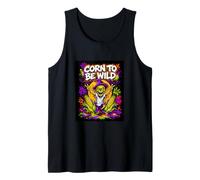 Corn To Be Wild Halloween Scarecrow Graffiti Graphic Cool Canotta