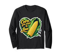 Corn You Neen è Amore Corncob Lover sul Gioco di Parole del Festival della pannocchia Maglia a Manica