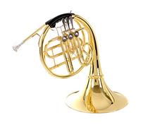 Corna B-flat a fila singola corno francese, tre tasti a quattro tasti, adatto per principianti per testare il livello di prestazioni professionali strumento a fiato (colore: corno francese a tre