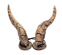 Corna da demone, fascia per capelli di Halloween Cosplay del diavolo, marrone scuro