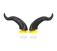 Corna da diavolo per caschi - Mini set di ornamenti in due pezzi, attacchi spuntoni flessibili in silicone, clip universali per decorazioni per casco, componente aggiuntivo per styling leggero | Acces