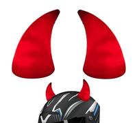 Corna da diavolo per elmetto | corna da diavolo con corna di cervo decorazione per cappello rigido con luce - forniture per feste decorazione per auto, decorazione per lo styling dell'auto, per