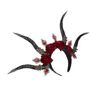 Corna da Fauno Halloween per Chioma di Halloween, Fascia Plastica | Stile Chic e Adorabile, Accessorio Monopezzo Comodo, per Costumi, Foto e Festival