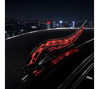 Corna di drago LED per auto 7 effetti di colore impermeabile decorazione | Effetti LED dinamici, design impermeabile, stile semplice del veicolo, decorazione creativa di Halloween, adatta per SUV