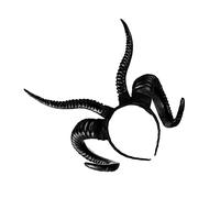 Corna di Halloween Corna da diavolo gotiche nere Costume di Halloween Copricapo di corno di pecora Corna da strega malvagia Accessorio per capelli di Halloween per Halloween Cosplay Costume Copricapo