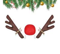 Corna di renna per auto di Natale, adatta per vetrine, auto private e flotte di festa, questa decorazione consente arrangiamenti versatili e costituisce un'ottima scelta per le B