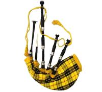Cornamusa Scozzese Delle Highland Speciale Macleod Di Lewis Tartan Con Nero Tubi
