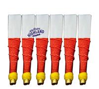 Cornamusa - Set di 6 canne per cantine in plastica sintetica, colore: Nero/Rosso