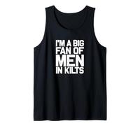 Cornamuse Humor Grande Fan degli Uomini in Kilt Bagpiper Canotta