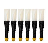 Cornamuse Sintetico Plastica Canna Del Canto Ance Set Di 6 Pezzi Nero / Ance Canna Del Canto da Studio