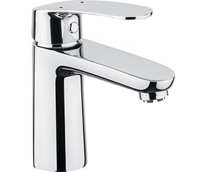Cornat BEL12 - Miscelatore monocomando per lavabo "Belmon", corpo in ottone cromato di alta qualità, con scarico a trazione, rubinetto a bassa pressione