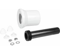 CORNAT CKAG80 - Set di collegamento WC per Wall-h.WC DN80, colore: nero, DN 90