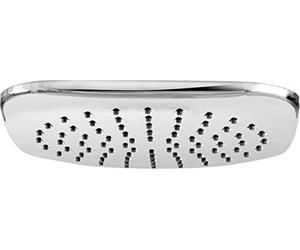 Cornat Classic - Soffione per doccia a 1 getto, con giunto sferico e ugelli anticalcare, 225 mm, cromato, TECBW3401
