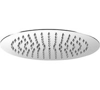 Cornat Doccetta "Slim Neo", diametro testa 250 mm, 1 tipo di getto, con giunto sferico e ugelli anticalcare, design extra sottile, in acciaio inox, soffione doccia a pioggia, soffione doccia TECBW3405