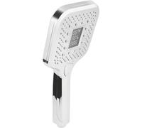 Cornat Doccetta "Smartly" - 108 x 108 mm - Cromata - 3 tipi di getto: normale, massaggio e combinazione - anticalcare & indicatore di consumo/soffione per doccia & vasca / TECB3485