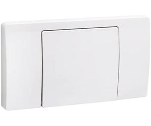 Cornat Piastra di comando VWC15/VWC19/WEK - bianco - plastica - con pulsante di avvio/arresto - con bullone di azionamento/piastra di pressione WC/WC / APV100