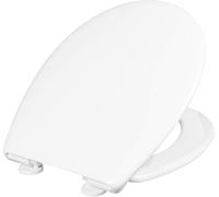 Cornat Sedile WC "Como" - Classico look bianco - Termoplastica facile da pulire - Funzione Quick Up & Clean - abbassamento automatico/sedile WC/coperchio WC/coperchio per WC / 1076390