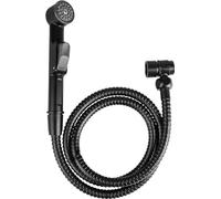 Cornat Set doccia per lavabo, doccetta mobile con tubo flessibile per doccia, facile commutazione, include supporto da parete, nero opaco, soffione doccia per lavabo, soffione doccia di ricambio, SA144