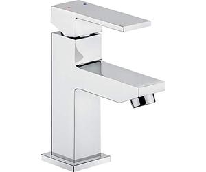 Cornat Sintra SIN1 - Miscelatore monocomando per lavabo, corpo in ottone cromato con attacco per scarico estraibile, rubinetto ad alta pressione per bagno e lavandino