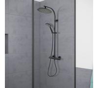 CORNAT Sistema Doccia a Soffione NOIR STYLE Nero