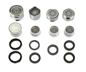 Cornat T307100 Set di 8 gorgogliatori d'Aria. Cromo