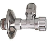 Cornat, T317003, Valvola di angolo 3/8 "" auto-sigillanti, cromo