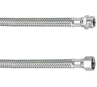 Cornat, T3173113270, Tubo di collegamento filetto femmina da 3/8 di pollice x filetto esterno 1/2 pollice x 300 mm