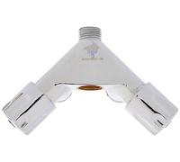 Cornat TEC304900 Valvola Doppia 1/2" f. 2connetion, Multicolore, piccolo