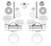 Cornat TEC364980 - Set di fissaggio per sedile per wc in acrilico con chiusura automatica
